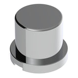 15/16" x 1-3/16" Chrome Plastic Top Hat Nut Covers - Push On 60PK