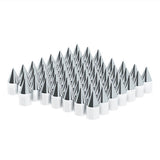 15/16" x 2-1/2" Chrome Plastic Spike Nut Covers - Push On 60PK