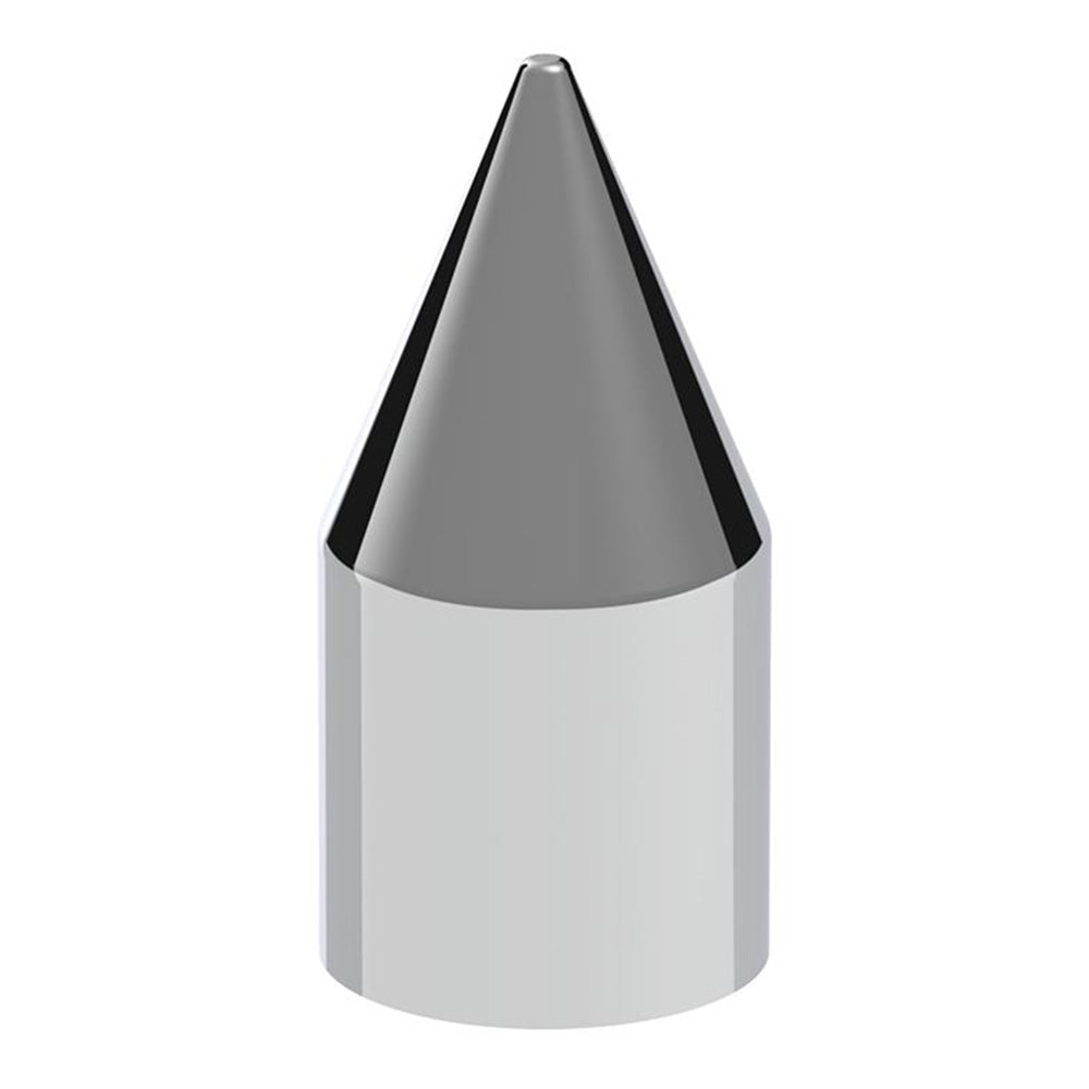 15/16" x 2-1/2" Chrome Plastic Spike Nut Covers - Push On 60PK