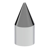 15/16" x 2-1/2" Chrome Plastic Spike Nut Covers - Push On 60PK