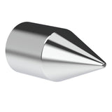 15/16" x 2-1/2" Chrome Plastic Spike Nut Covers - Push On 60PK