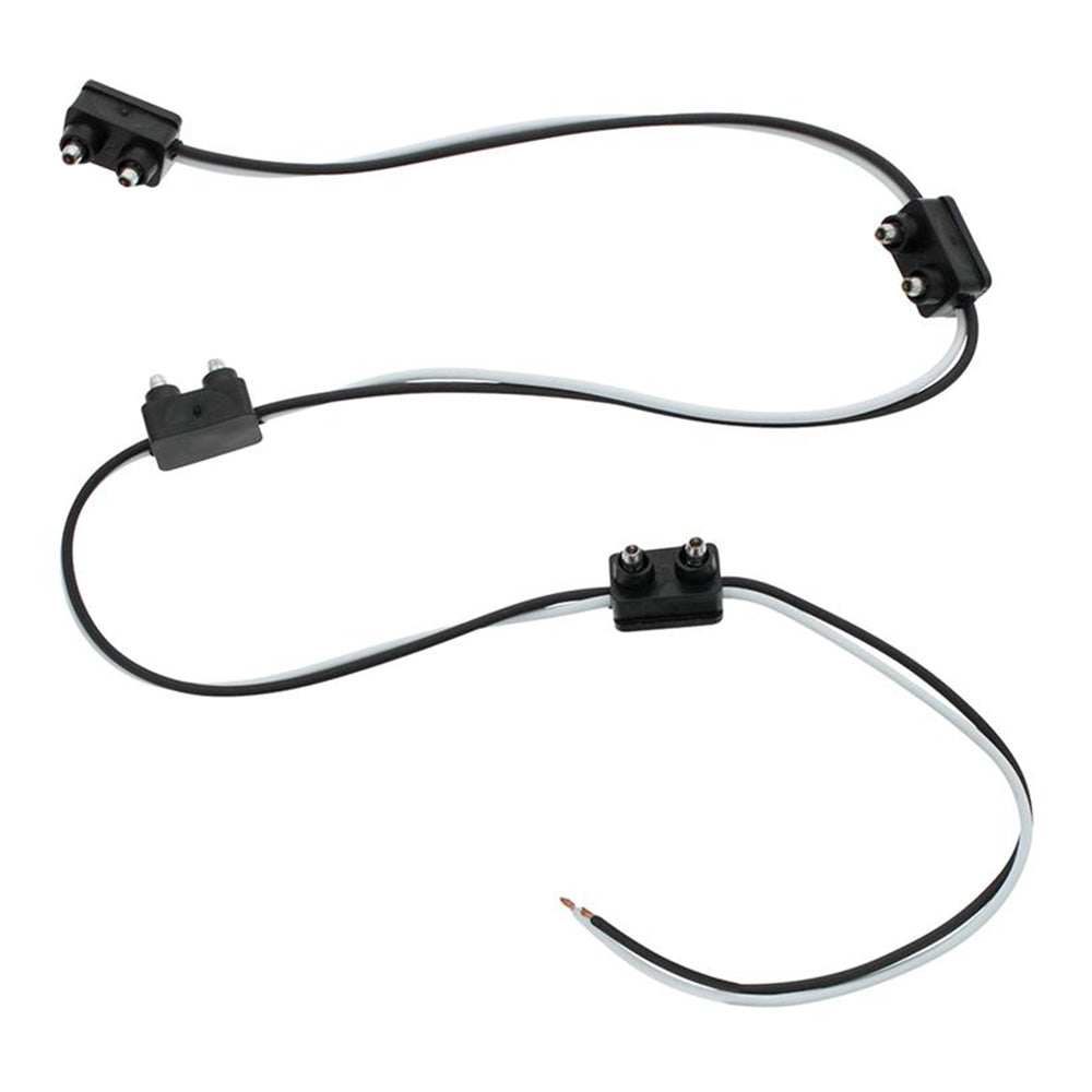2 Prong Plug Wiring Harness with 6" Lead Between 4 Plugs