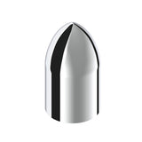 33mm x 3-7/8" Chrome Plastic Bullet Nut Cover - Push On 10 Pack