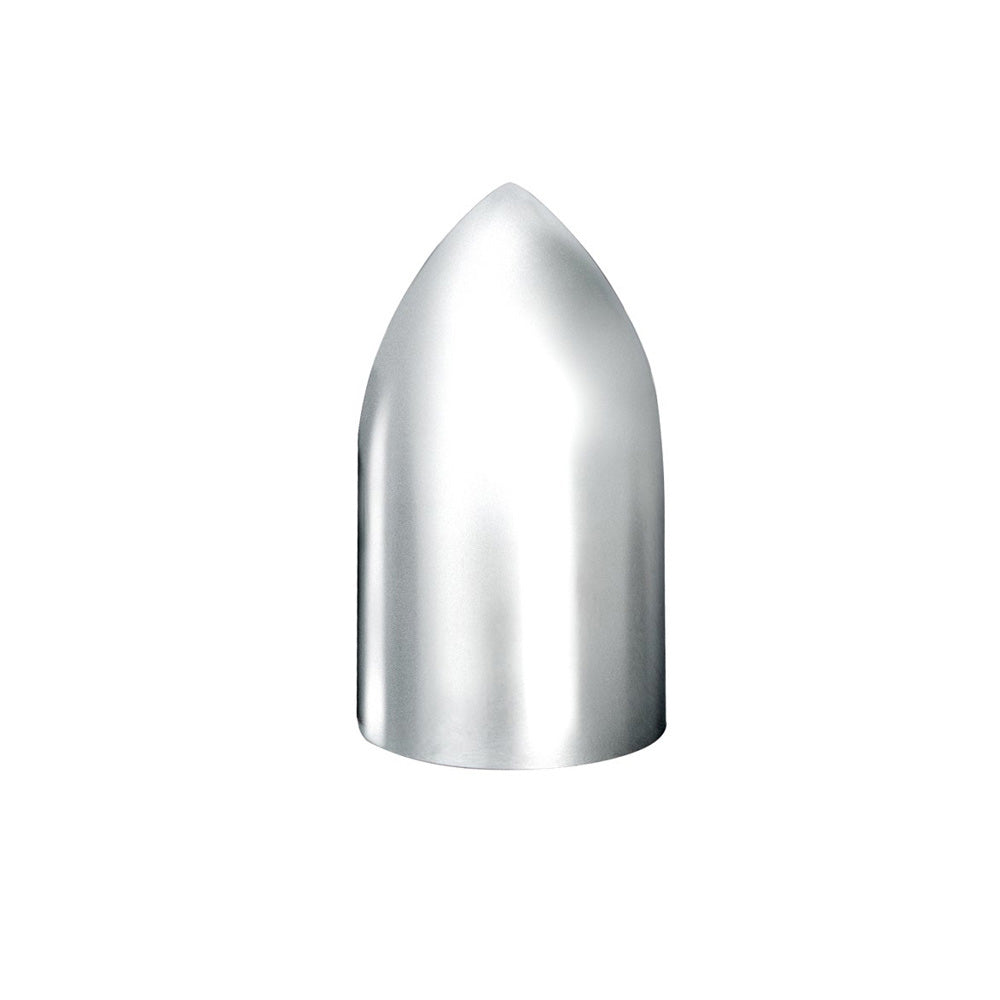 33mm x 3-7/8" Chrome Plastic Bullet Nut Cover - Push On 10 Pack