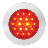 4" 18 LED Flange Mount Tail Light with Chrome Bezel