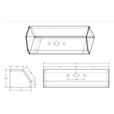 Stainless Steel Single Plug Two Airline Box with Bolted Ends