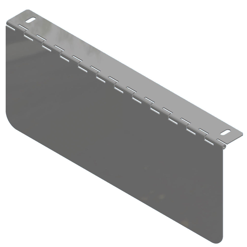 Stainless Steel Hinged 5" X 12" Permit Panel