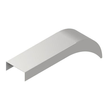 Stainless steel Peterbilt partial radius tank covers for semi trucks