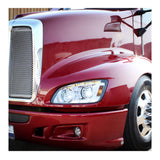 Kenworth T660 2008-2017 Chrome LED Headlight with Sequential Turn Signal & Position Light Bar