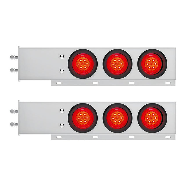 Spring Load Led Light Stainless Steel Spring Loaded Rear Light Bars with LED Turbine lights ...