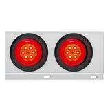 Stainless Steel Spring Loaded Rear Light Bars with LED Turbine lights with Grommet