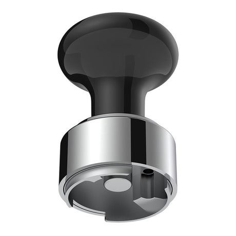 Black gearshift knob with 9/10 speed adapter - thread on, closer view