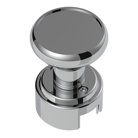 Close-up of chrome gearshift knob with 13/15/18 speed adapter - thread on