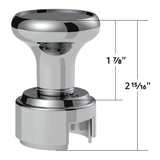 Chrome Gearshift Knob with 13/15/18 Speed Adapter - Thread On