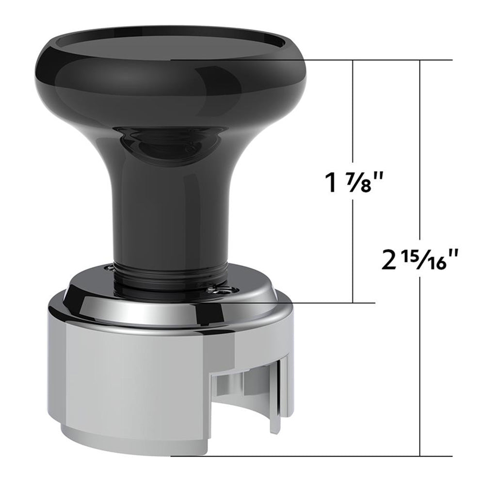 Black Gearshift Knob with 13/15/18 Speed Adapter - Thread On