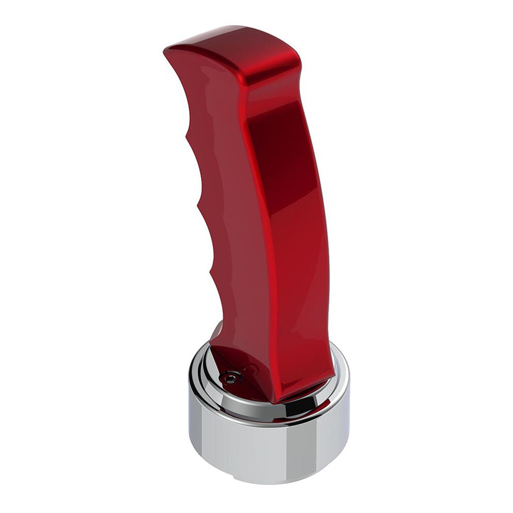 Red Pistol Grip Shifter Knob with 9/10 Speed Adapter