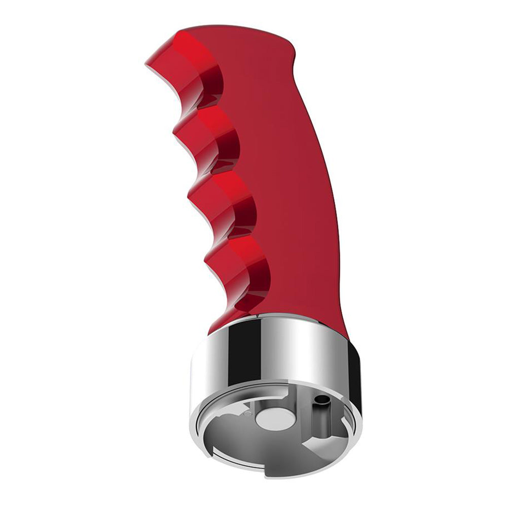 Red Pistol Grip Shifter Knob with 9/10 Speed Adapter