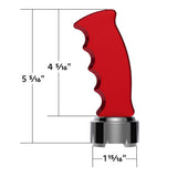 Red Pistol Grip Shifter Knob with 9/10 Speed Adapter