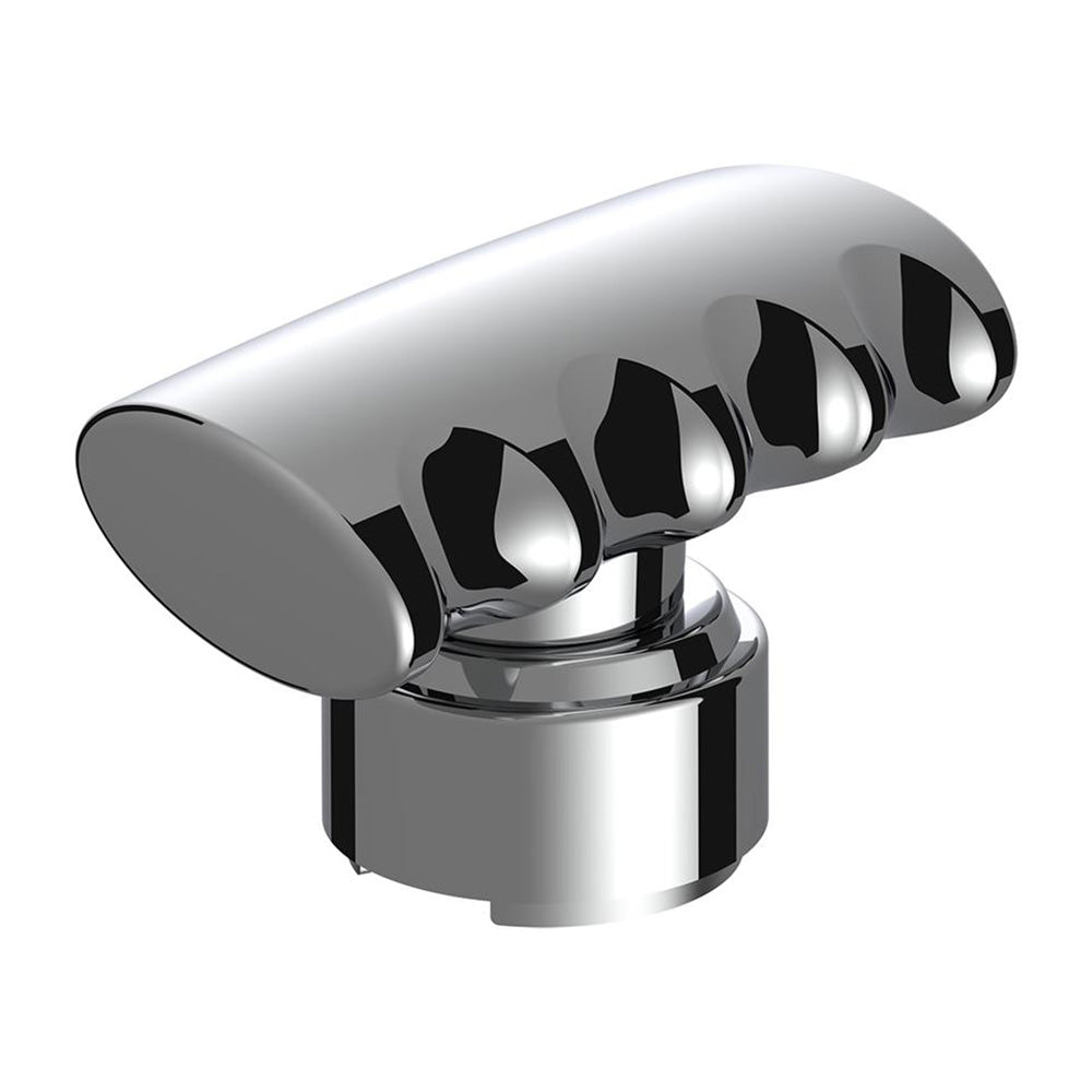 Chrome T-Shifter Knob with 9/10 Adapter- Thread On