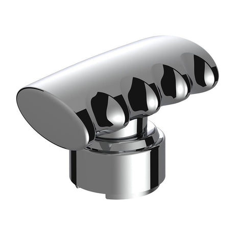 Another angle of chrome t-shifter knob with 9/10 adapter- thread on