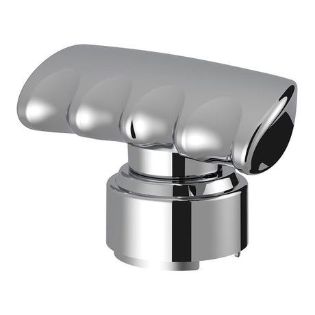 Chrome t-shifter knob with 9/10 adapter- thread on