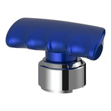 Blue T Shape Gear Knob with 9/10 Speed Adapter