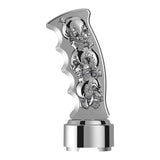 Skulls Pistol Grip Gearshift Knob With 9/10 Chrome Speed Adapter - Thread On