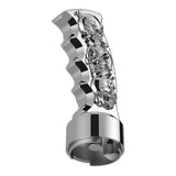 Skulls Pistol Grip Gearshift Knob With 9/10 Chrome Speed Adapter - Thread On