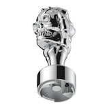 Chrome Skull Gearshift Knob With 9/10 Speed Adapter-Thread On
