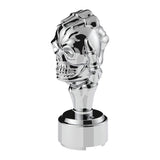 Chrome Skull Gearshift Knob With 9/10 Speed Adapter-Thread On