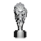 Chrome Skull Gearshift Knob With 9/10 Speed Adapter-Thread On