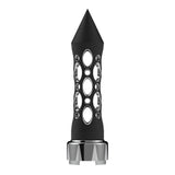 Black Daytona Spike Gearshift Knob with 9/10 Chrome Speed Adapter - Thread On