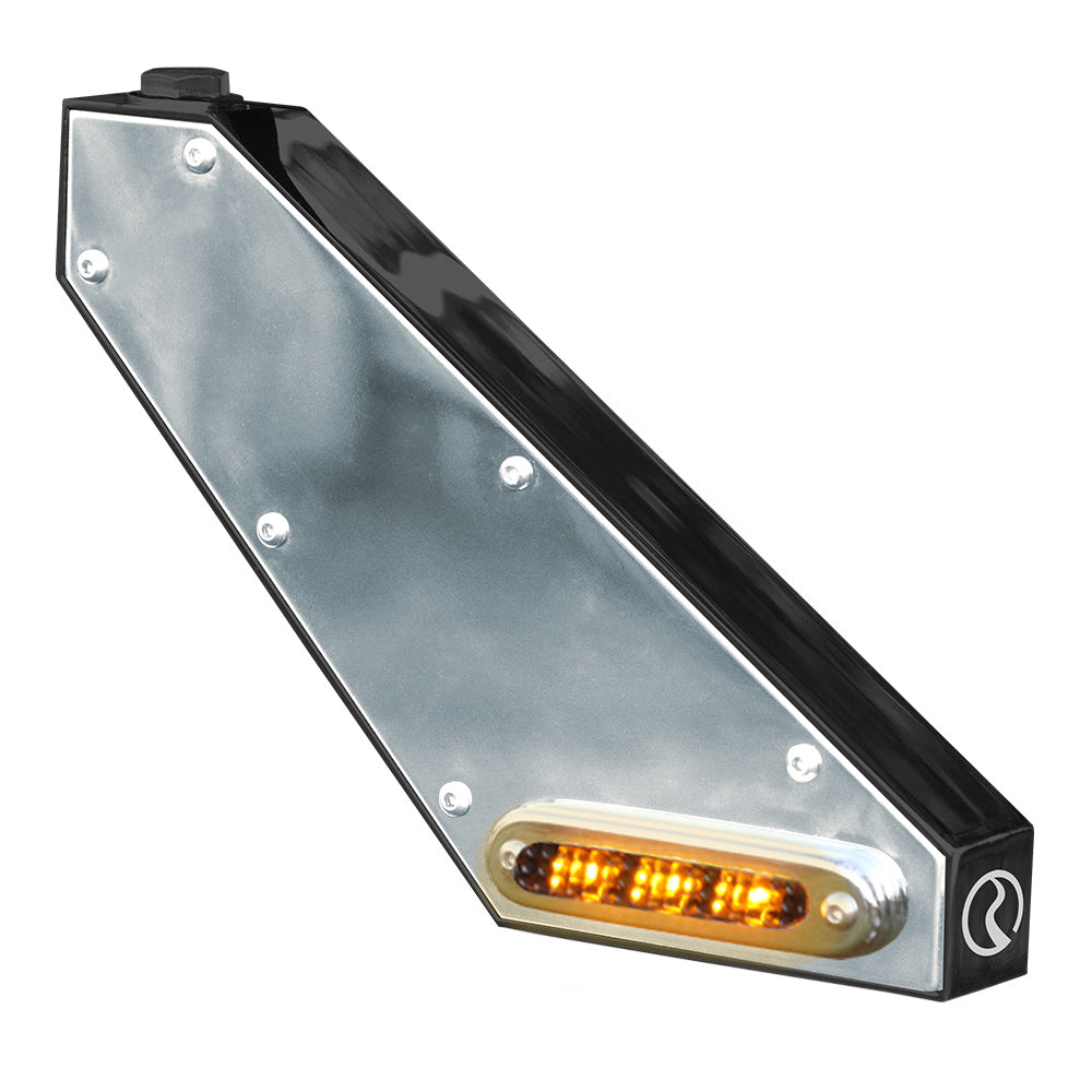 Black Billet Mirror Light Brackets