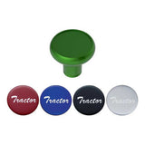 Aluminum Tractor Knobs with Multi-Color Glossy Tractor Stickers - Thread On