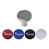 Aluminum Tractor Knobs with Multi-Color Glossy Tractor Stickers - Thread On