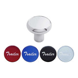 Aluminum Trailer Knobs with Multi-Color Glossy Trailer Stickers - Thread On