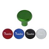 Aluminum Trailer Knobs with Multi-Color Glossy Trailer Stickers - Thread On