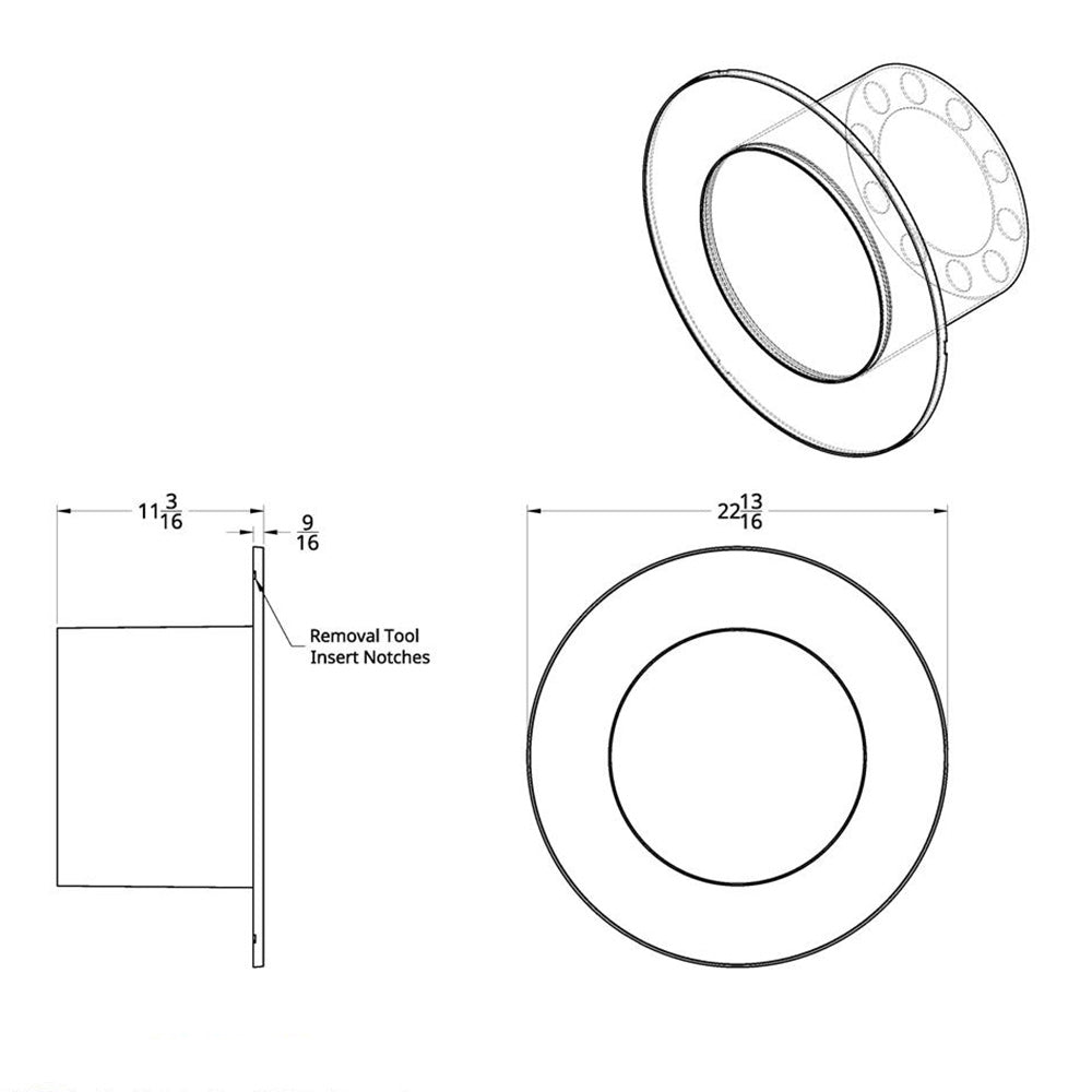 Flat Aero Axle Chrome Cover Kit