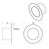 Flat Aero Axle Chrome Cover Kit