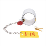 Heavy Duty Steel King Pin Lock with 12" Warning Tag for 2" diameter Kingpin
