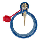Heavy Duty Steel Blue King Pin Lock For 2" Diameter Kingpin