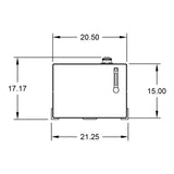 Hydraulic Aluminum Tank with Diamond Plate Top - 30 Gallons