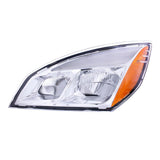 Freightliner Cascadia 2018+ and Newer Chrome LED Headlight