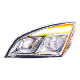 Freightliner Cascadia 2018+ and Newer Chrome LED Headlight