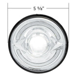 ULTRALIT LED 5-3/4" Round Headlight with 60 LED Dual Color Light Bar