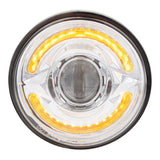 ULTRALIT LED 5-3/4" Round Headlight with 60 LED Dual Color Light Bar