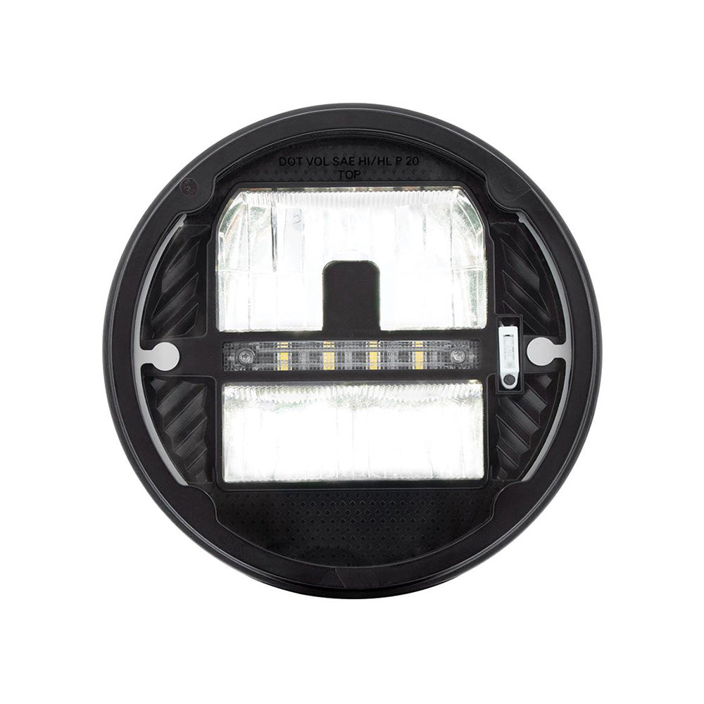 ULTRALIT 7"  LED Round Heated Headlight with White Position Light