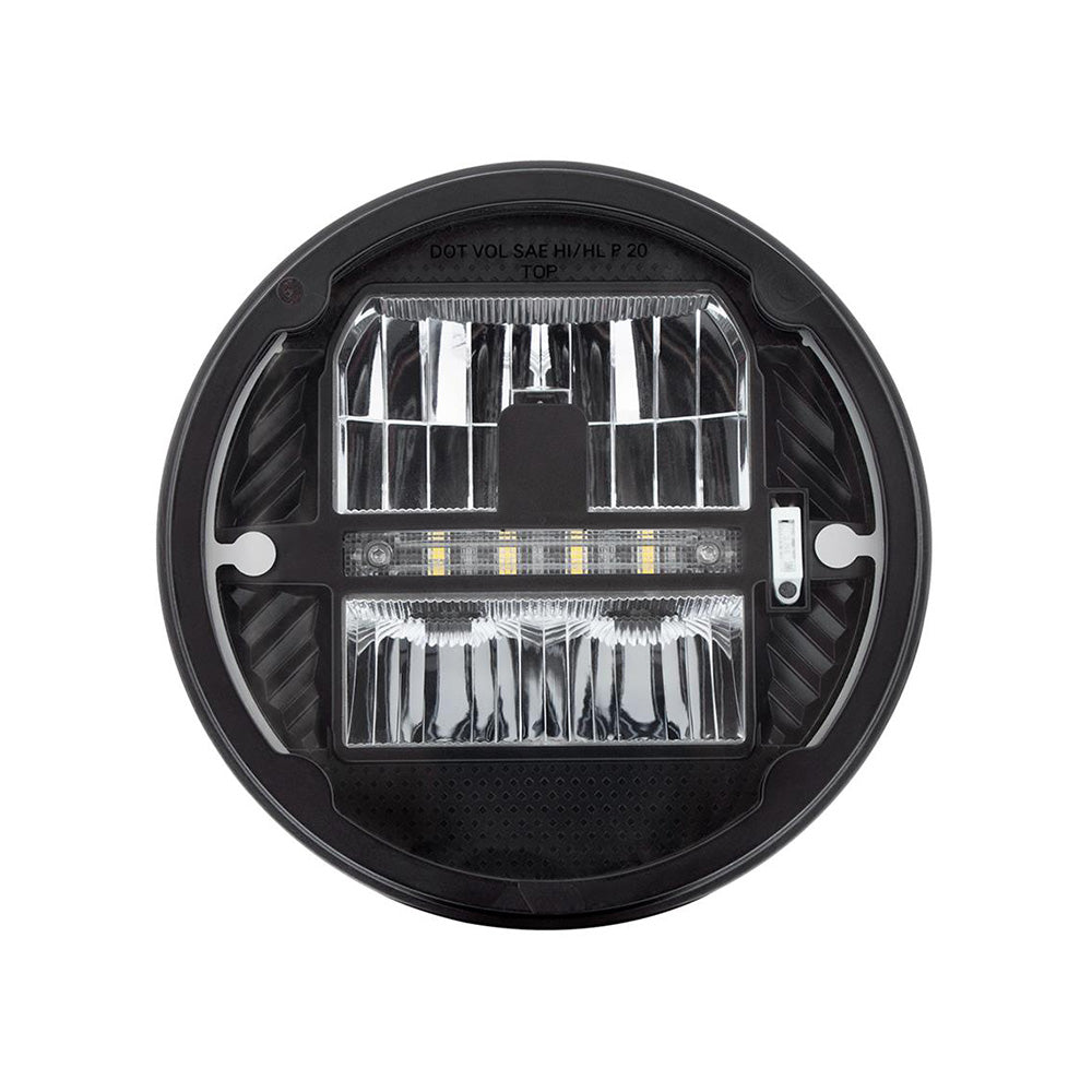 ULTRALIT 7"  LED Round Heated Headlight with White Position Light