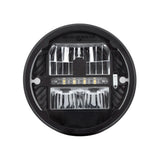ULTRALIT 7"  LED Round Heated Headlight with White Position Light