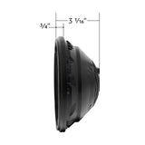 ULTRALIT 7"  LED Round Heated Headlight with White Position Light